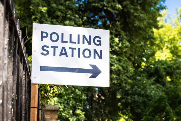 General Elections - Polling Station Sign Board